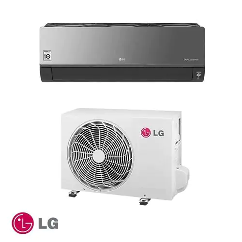 Инверторен климатик LG Artcool AC12BK NSJ + AC12BK UA3 - черен